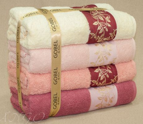 Полотенца | Махровые полотенца | Наборы махровых полотенец 4 в 1 Набор полотенец Gobel в подарочной упаковке, plt036 TANGO (Танго)