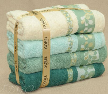 Полотенца | Махровые полотенца | Наборы махровых полотенец 4 в 1 Набор полотенец Gobel в подарочной упаковке, plt038-2 TANGO (Танго)