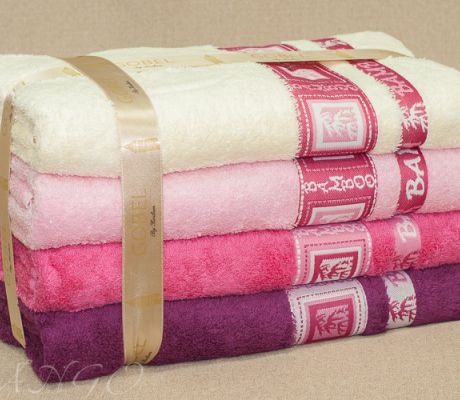 Полотенца | Бамбуковые полотенца  | Наборы бамбуковых полотенец 4 в 1 Набор полотенец Gobel в подарочной упаковке, plt040-2 TANGO (Танго)