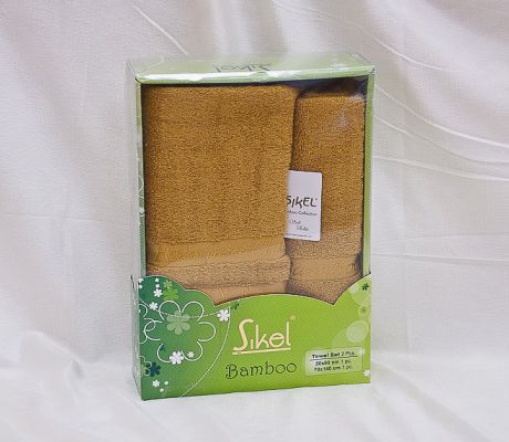 Полотенца | Бамбуковые полотенца  | Наборы бамбуковых полотенец 2 в 1 Набор полотенец Sikel, Бамбук, plt043-18 TANGO (Танго)