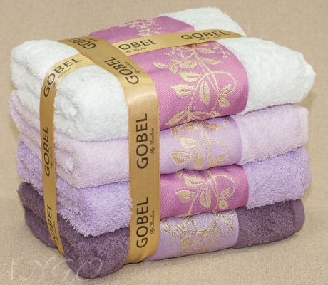 Полотенца | Махровые полотенца | Наборы махровых полотенец 4 в 1 Набор полотенец Gobel в подарочной упаковке, plt076-9 TANGO (Танго)
